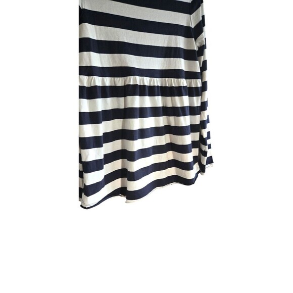 We The Free Plus Babydoll Top Women's Blue Striped Mod 100% Cotton  NEW - Picture 5 of 7